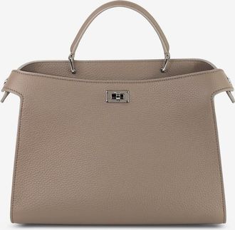 Michino Handtasche aus genarbtem Leder Lutece Small