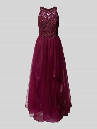 Laona Abendkleid mit ausgestelltem Rockteil in Kirsche, Größe 32