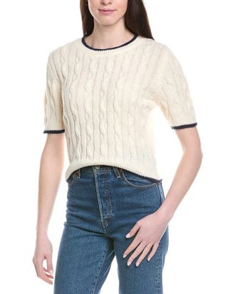 Line & Dot Collegiate Sweater Top