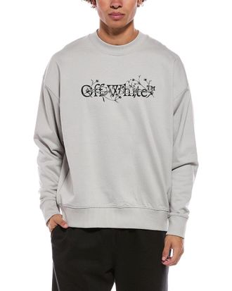 Off-white Floral Bookish Logo Sweatshirt