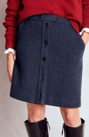 Boden Cecelia Textured Knit Skirt in Navy at Nordstrom Rack, Size 12
