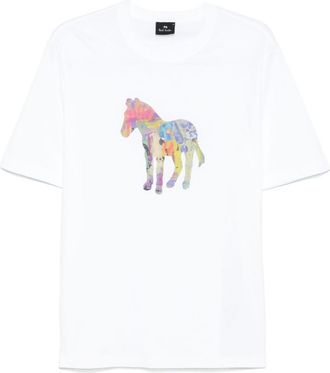 Paul Smith White Crewneck Printed T-Shirt