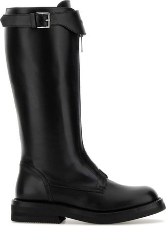 Alexander McQueen Alexander Mcqueen Black Leather Countryside Boots