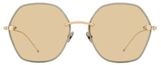 POMELLATO PM0091S Cabochon-Stone Rimless Sunglasses - Gold