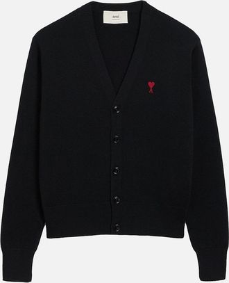 Ami Mens ADC Cardigan Black - Size: 38