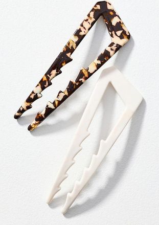 Anthropologie Resin Hair Pins, Set of 2