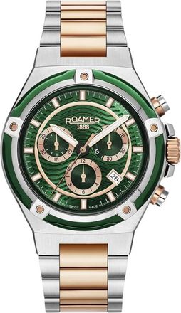 Roamer Tempomaster Chrono - Heren - Horloges - Groen - ONE Size - Accessoires