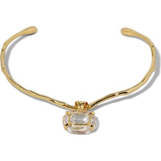 Alexis Bittar Liquid Lucite Crystal Collar Necklace in Gold/Lucite at Nordstrom