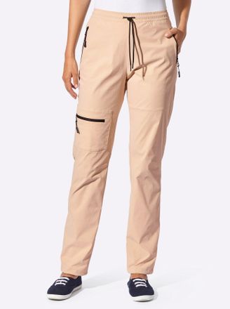 Casual Looks Funktionshose CASUAL LOOKS, Damen, Gr. 36, Normalgr&ouml;ssen, beige, 95% Polyamid, 5% Elasthan, unifarben, Hosen Funktionshose