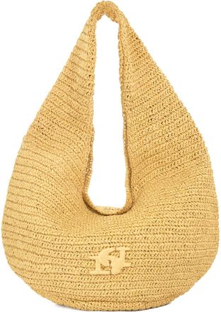 Dune London Womens Accessories Dangerous - Logo Raffia Shopper - Natural - One Size