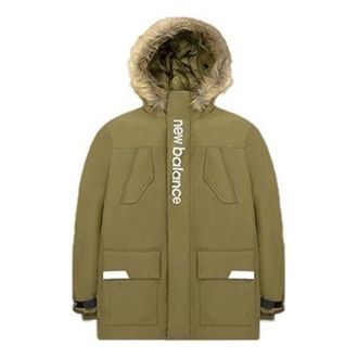 New Balance Parka Jacket Olive Green AMJ04356-OV