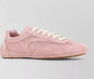 Prada suede mesh montecarlo sneakers rubber sole