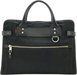 Gucci Pre-owned Ventiquattrore in Tela di Nylon - - Pre-owned - Donna - Nero - ONE SIZE