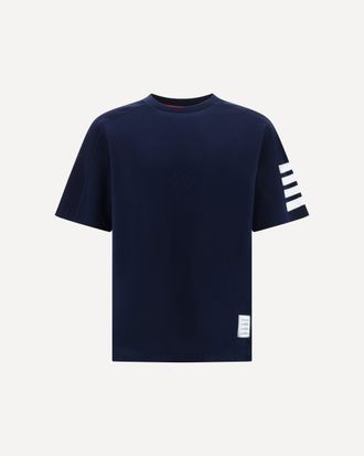 Thom Browne T-shirt with horizontal bands Male 2