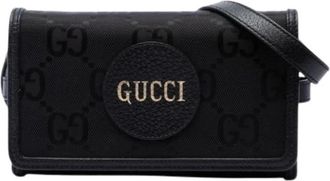 Gucci Pre-owned Nylon Crossbody Bag - Dames - Vintage Schoudertas - Zwart - ONE Size - Nylon - Vintage