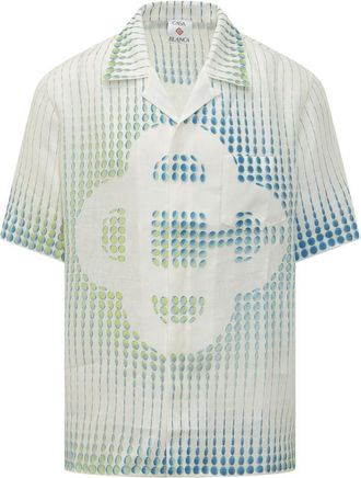 Casablanca White Regular Printed Shirt