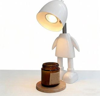 OEM L&aacute;mpara De Mesa, L&aacute;mpara De Mesa Recargable, Calentador De Velas, L&aacute;mpara Calentadora De Velas, Blanca, Velas No Incluidas
