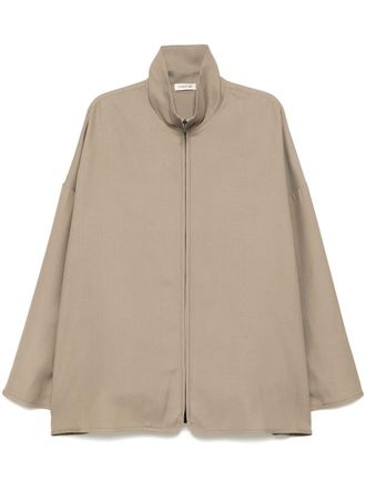 Fear of God zip-up jacket - men - Virgin Wool/Viscose/Cupro/Cotton/Polyethylene - M - Brown