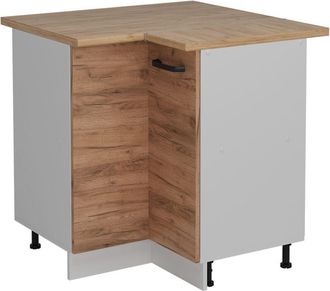 Vicco Armario De Esquina R-line, Roble Dorado, 75.6 Cm Et Roble