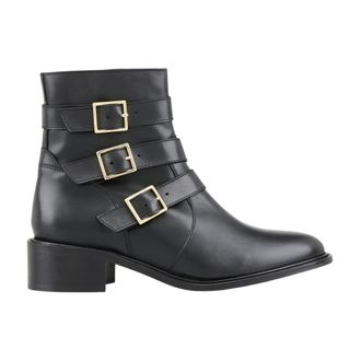 Cosmoparis Schoenen, Dames, Zwart, 37 EU, Leer, Vilna enkellaars met 3 cm hak