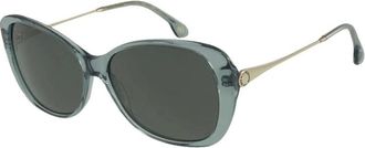 Ines De La Fressange Perrine kristal zonnebril Blauw - unisex - Zonnebrillen - Blauw - ONE Size - Accessoires