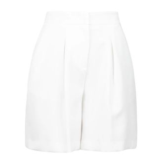 Hinnominate Twill shorts with front closure - female - HINNOMINATE - Short Shorts - White - S - Shorts