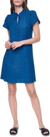 DKNY Ruffled Envelope Sleeve Shift Dress in Lush Atlan at Nordstrom Rack, Size 12