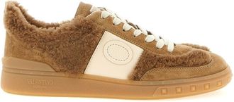 Valentino Garavani Brown Lace Up Sneakers
