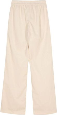 Eleventy Womens Wide-Leg Corduroy Trousers Beige Aw24 W