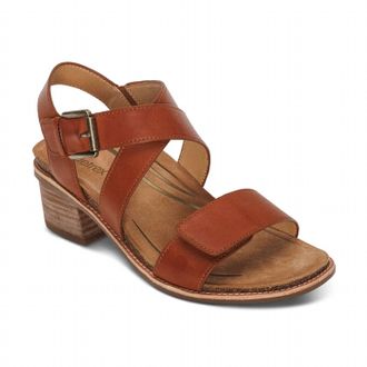 Aetrex Womens Kristin Sandal In Cognac