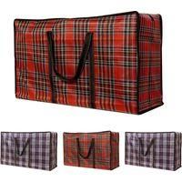 OEM Juego De 4 Bolsas De Almacenamiento Reutilizables De Polipropileno - 27,5 X 19,7 X 7,87 Pulgadas - Bolsas Para La Ropa Sucia Con Doble Cremallera - Az