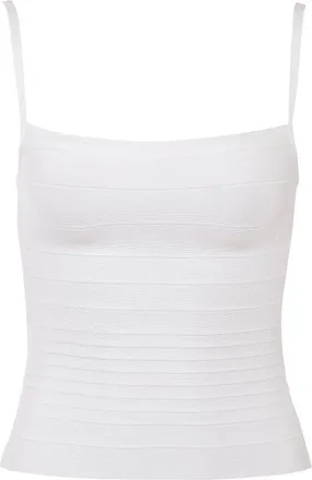 House of CB The Body Bandage Top in White at Nordstrom, Size X-Small
