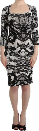 Cavalli Printed Sheath Womens Dress