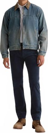 AG - Adriano Goldschmied Tellis Corduroy Modern Slim Pants In Midnight Chateau