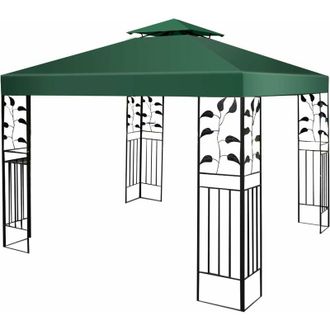 Costway Costway - Tetto di Ricambio per Gazebo da Giardino Copertura di Ricambio Gazebo 3 x 3 m, Verde