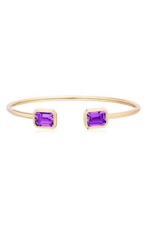 Goshwara Manhattan Round Flex Cuff in Purple at Nordstrom