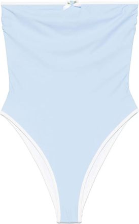 Rowen Rose Costume da bagno senza spalline - Blu