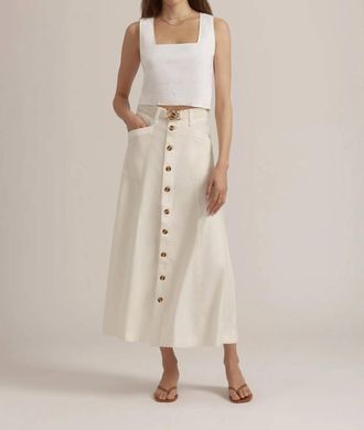 Favorite Daughter Lila A Line Skirt In Gardenia
