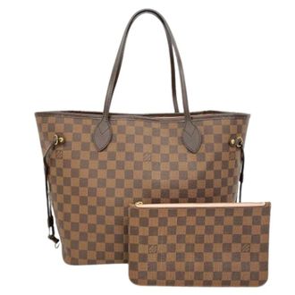 Louis Vuitton Pre-owned Tote Bags, female, Brown, Size: ONE SIZE Pre-owned Neverfull MM Tote Bag