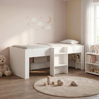 vidaXL Vidaxl Letto Alto Per Bambini Bianco 80 X 200 Cm Legno Ingegnerizzato