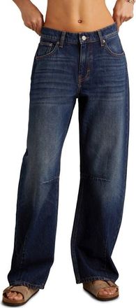 Lucky Brand Low Rise Barrel Jeans in Off Grid Wash at Nordstrom, Size 25 30