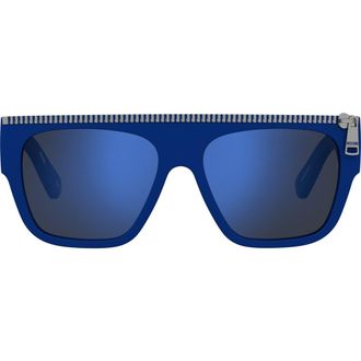 Moschino 56mm Square Sunglasses in Blue at Nordstrom Rack