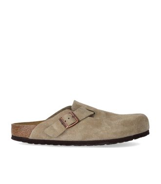 Birkenstock CLOG UNISEX BOSTON SUEDE TAUPE BIRKENSTOCK