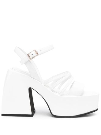 Nodaleto Bulla Chibi 110mm platform sandals - White