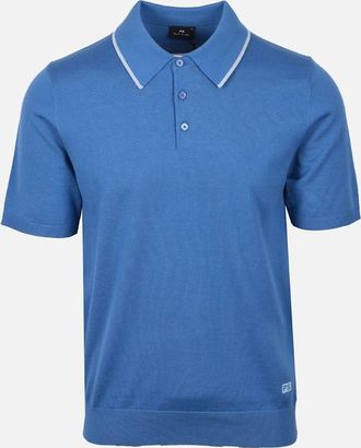 Paul Smith Mens PAUL SMITH SWEATER SS POLO BLUE - Size: 44
