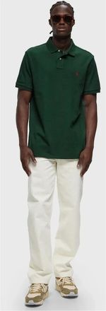 Ralph Lauren Polo Short Sleeve College Green - Heren - Polos - Groen - XL - Katoen - Tops