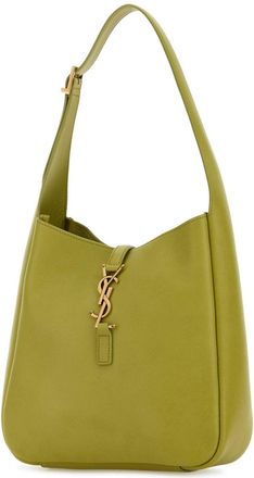 Saint Laurent Womens Le 5 &Agrave; 7 Shoulder Bag Green Calf