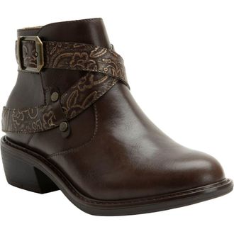 Alegria By Pg Lite Millie Bootie in Embroider Me Brown at Nordstrom Rack, Size 9Us / 39Eu