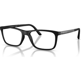 Giorgio Armani 55mm Square optical glasses in Black at Nordstrom