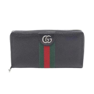 Gucci Pre-owned Wallets, male, Black, Size: ONE SIZE Pre-owned Ophidia Leather Long Wallet
